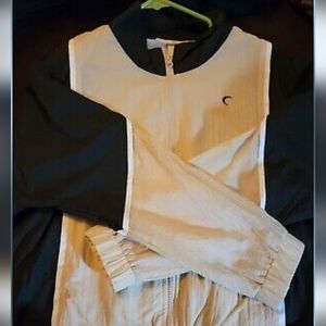 ZYIA Active Tan&Black Colorblock Windbreaker Women's Size Small Track Jacket